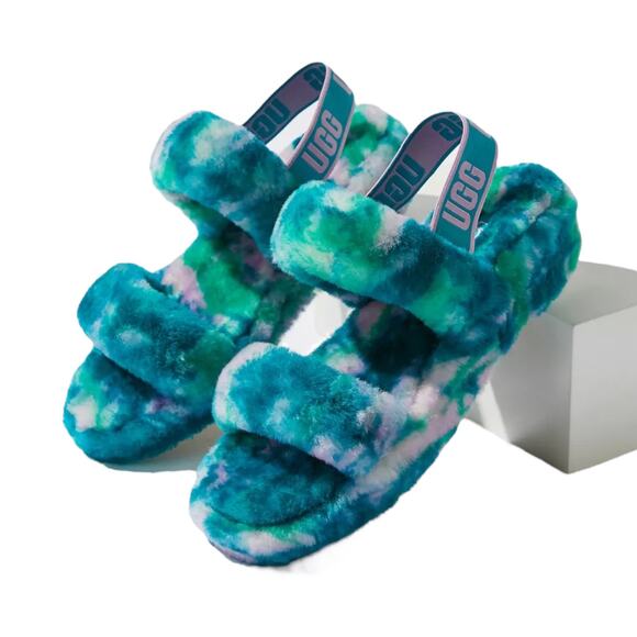 UGG Shoes - UGG Australia Oh Yeah Marble Sldie Sandals Turquoise Size 10